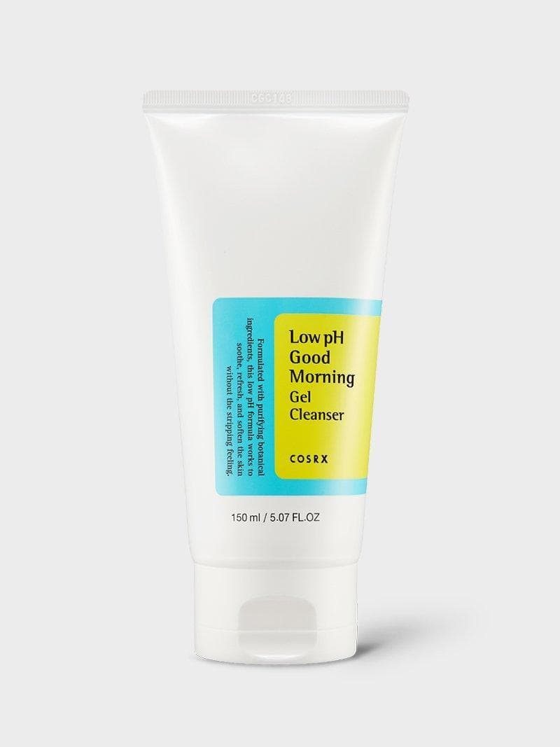 Tubo blanco de COSRX Low pH Good Morning Gel Cleanser de 150 ml