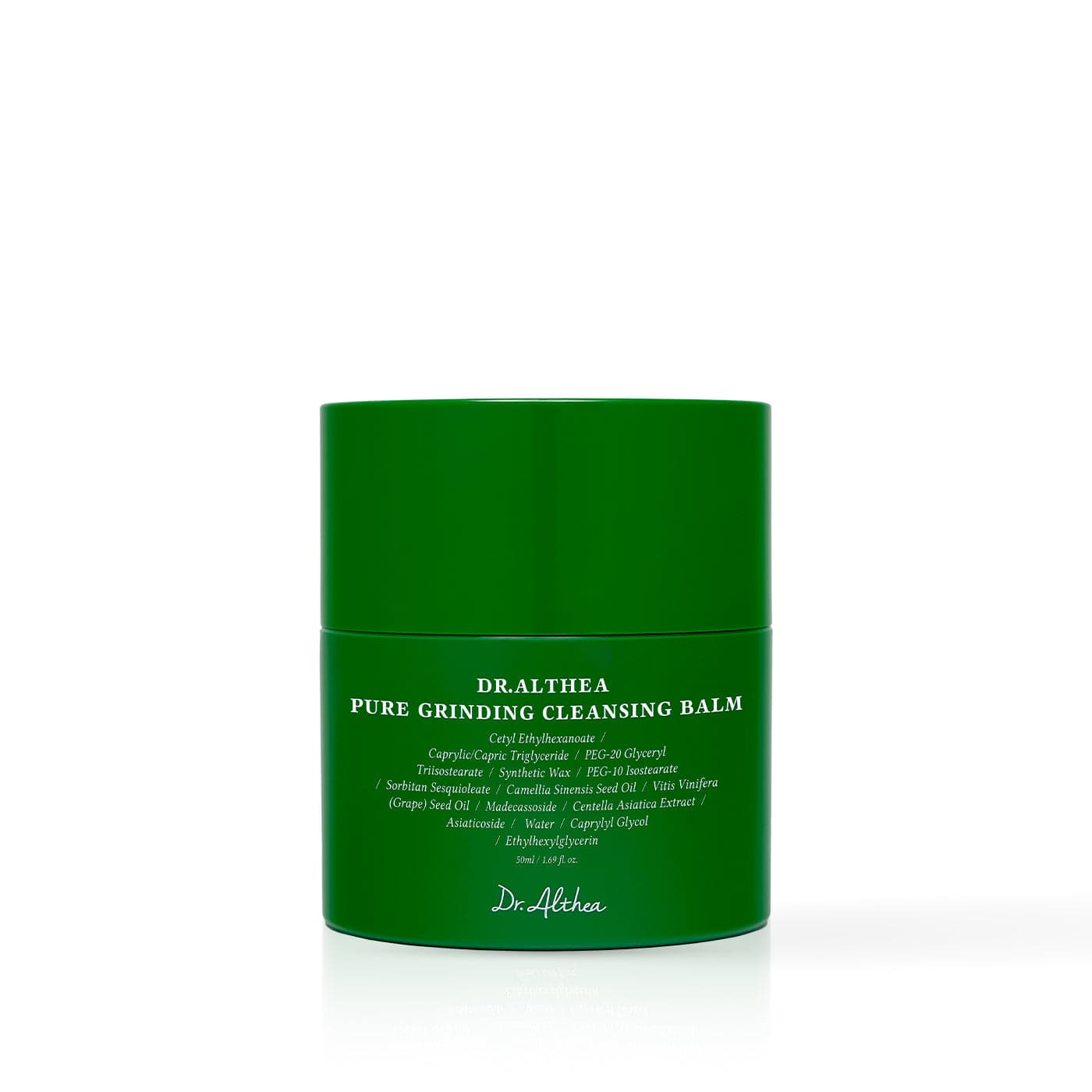 Envase verde de Dr. Althea Pure Grinding Cleansing Balm
