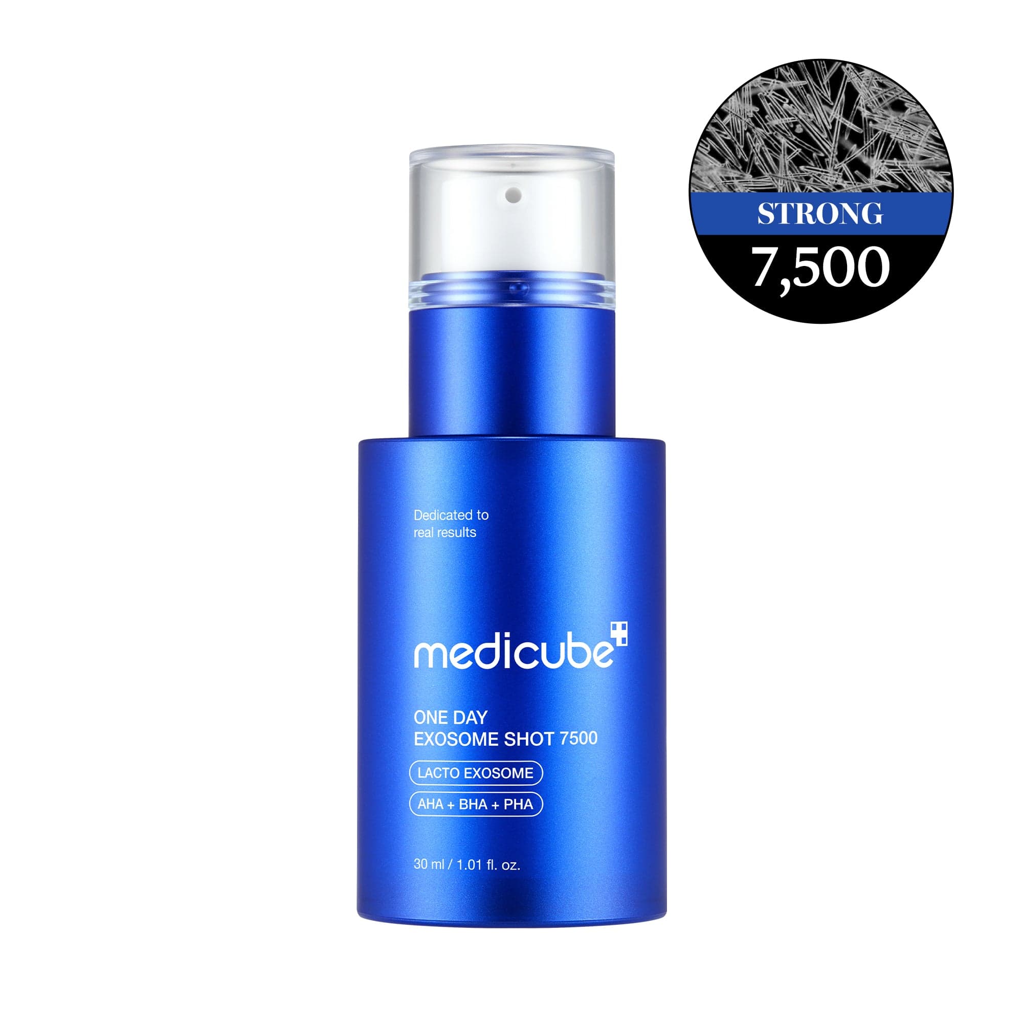 Frasco azul de medicube One Day Exosome Shot 7500