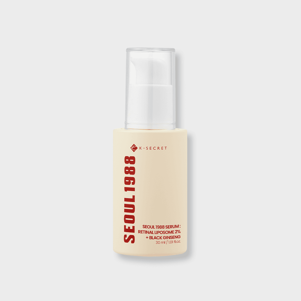 Frasco con dosificador de K-SECRET Seoul 1988 Serum Retinal Liposome 2% + Black Ginseng