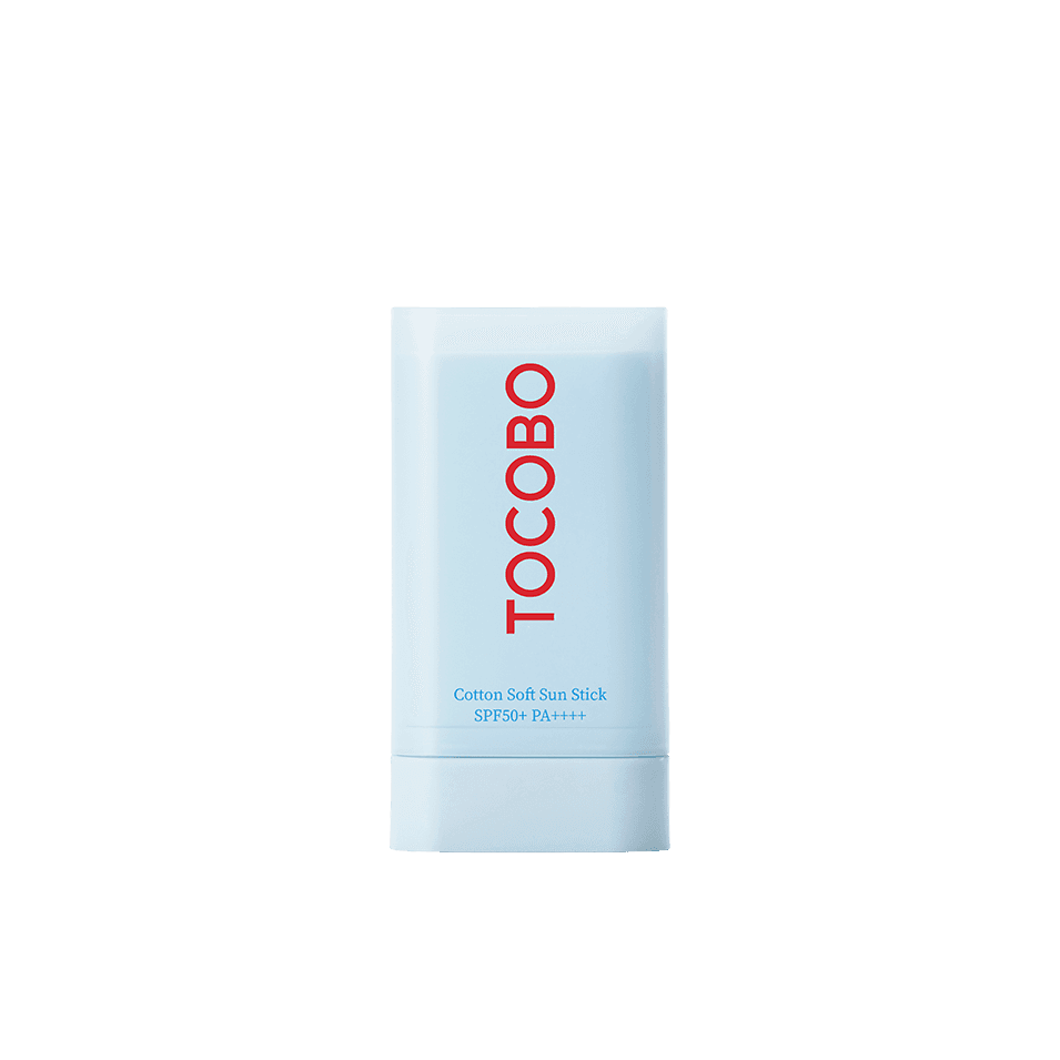 Barra azul claro de TOCOBO Cotton Soft Sun Stick SPF50+ PA++++ de 19 g